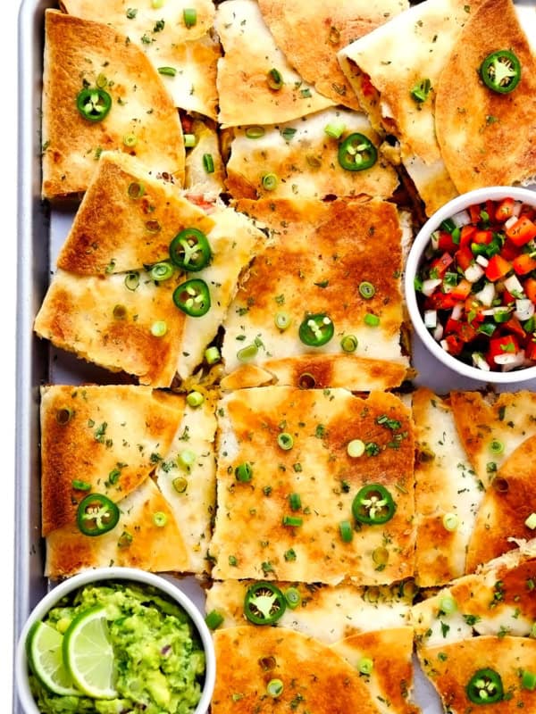 Chicken Sheet Pan Quesadilla