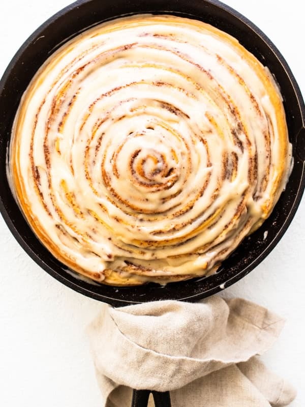 Giant Cinnamon Roll with Cream Cheese Frosting