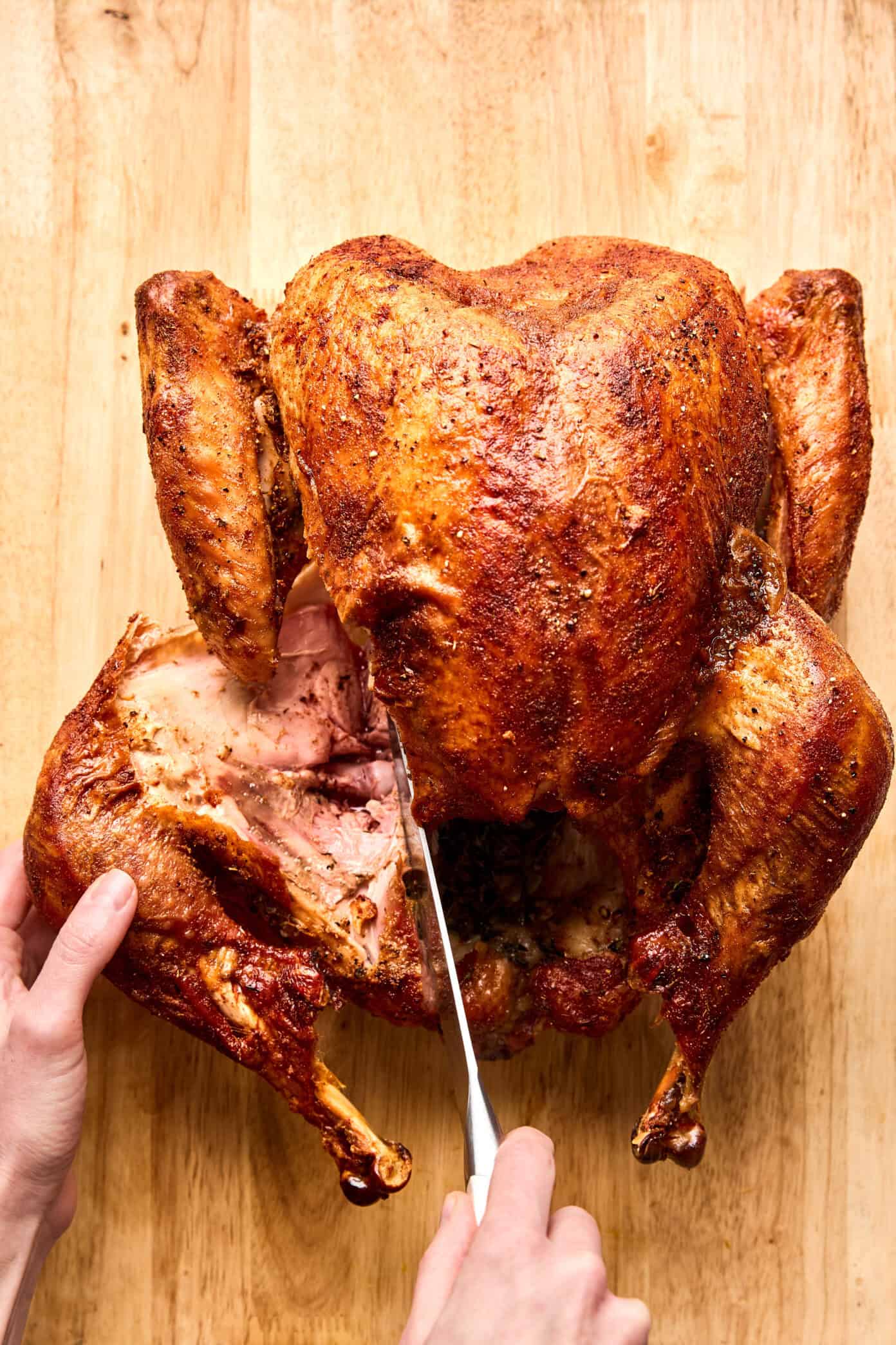 how to carve a turkey step 1