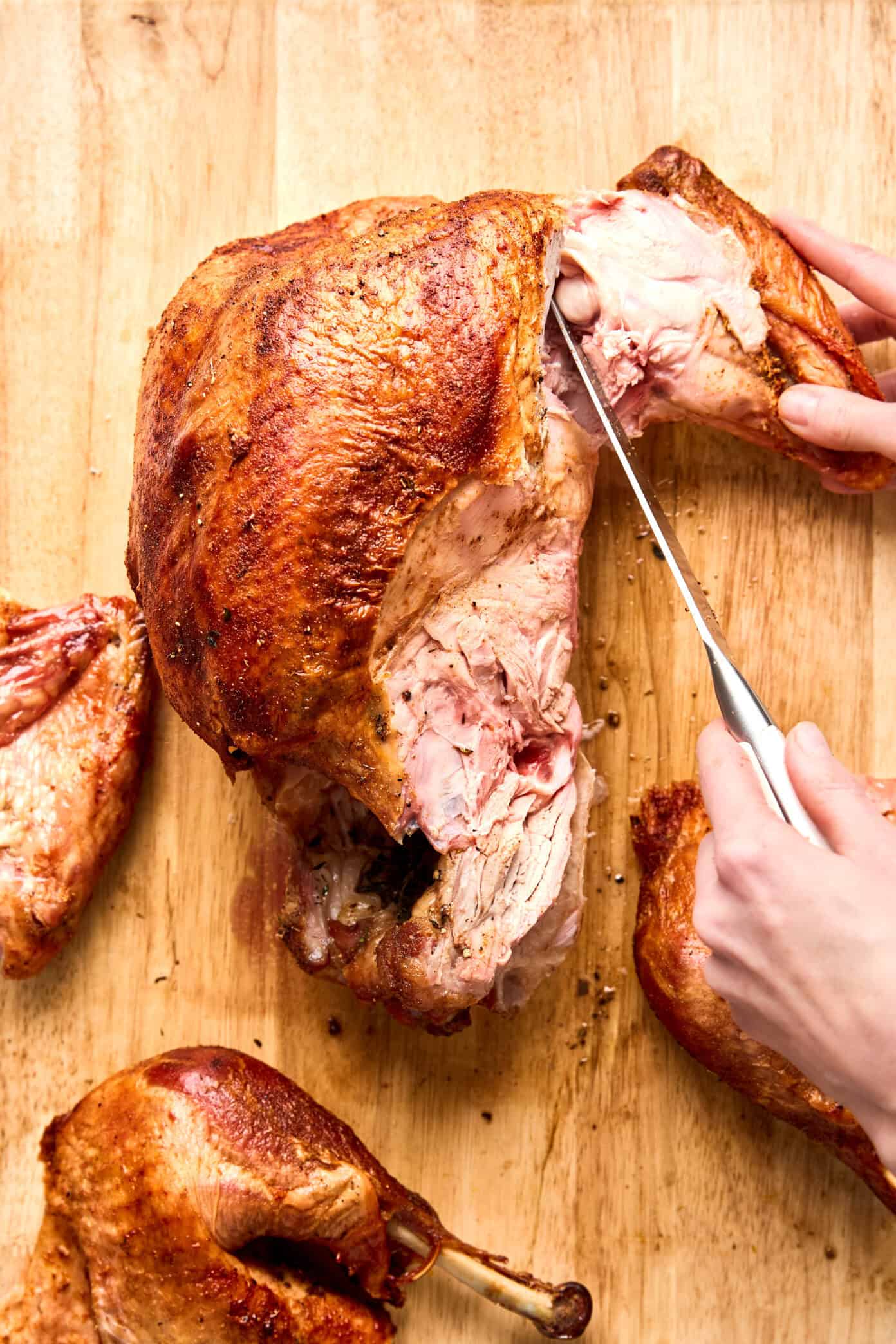 how to carve a turkey step 3