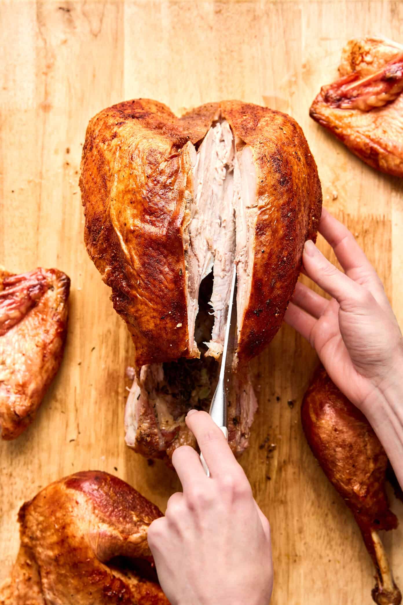 how to carve a turkey step 4