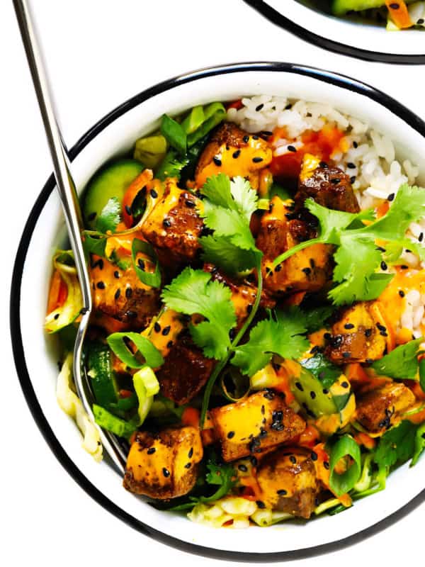 Korean Steak Bowls with Sesame Cucumber Slaw