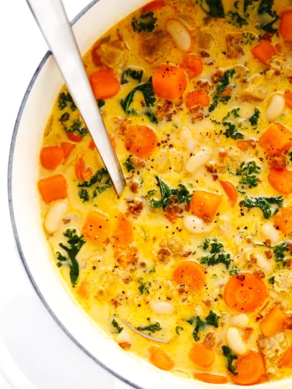 Creamy Sweet Potato and Sausage Soup